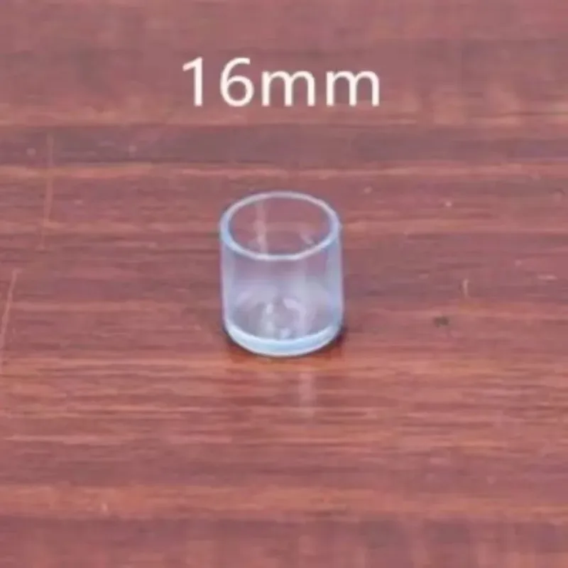 20 piezas tapas transparentes para pies de muebles, silla, mesa, sofá, alfombrilla de goma silenciosa antideslizante para patas, suelo de madera contra arañazos, almohadillas protectoras