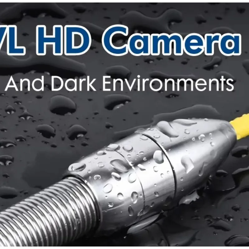 HD 4.3in Screen with 16GB DVR Waterproof IP68 Drain Pipe Camera Underwater up to 10M Sewer Inspection Borescopes for Plumber