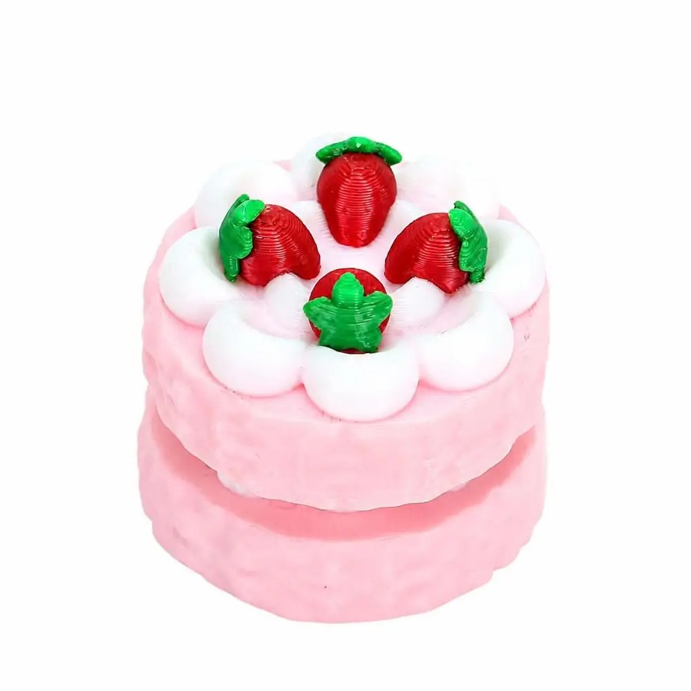 Cheese Chocolate Bread 3D Printed Clicker Plastic Pressable Food Fidget Tactile Feedback Realistic Food Dessert Clicker