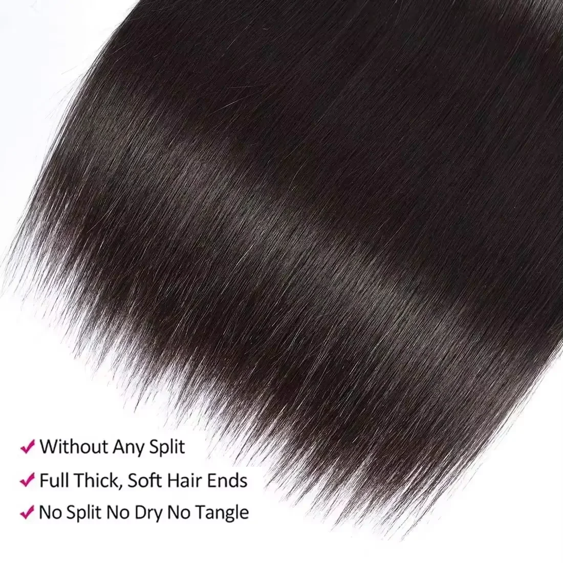 16A Straight Bundles Human Hair 26 28 30 Inch Remy Hair Weave Bundles Human Hair 3/4/5 Bundle Raw Human Hair Bundles Extensions image 5