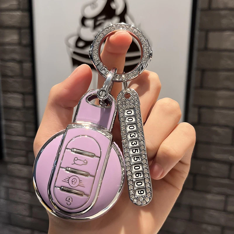 TPU Car Key Cover Case Flip Remote Key Skin Holder Protector Shell for BMW Mini Cooper Countryman Clubman F54 F55 F56 F60