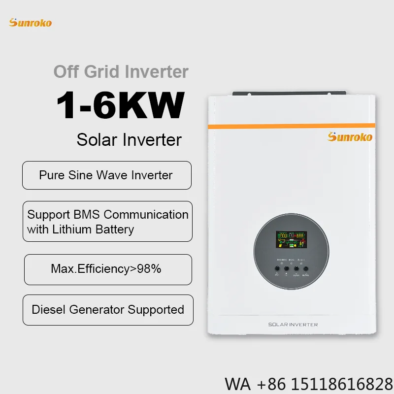 Sunroko All in One Hybrid Solar System 3000W 5Kw 6Kw 8000W 10Kva Complete Off Grid Solar Power System