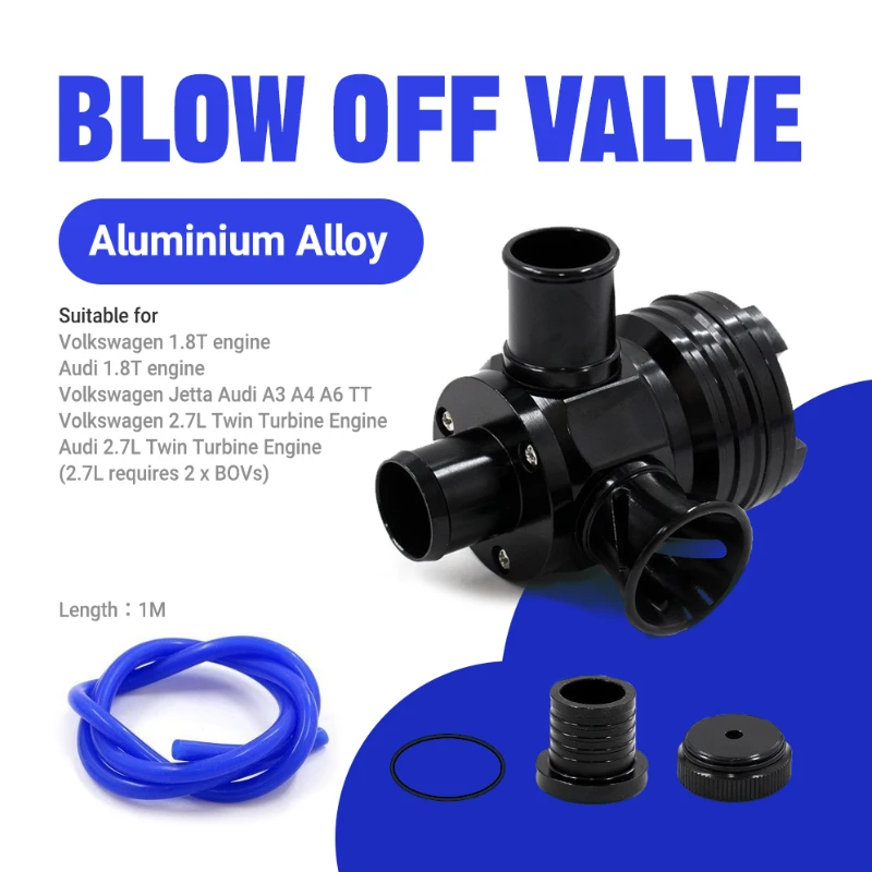 Válvula de soplado de motor Turbo BOVT0011 mecanizada CNC para Audi A3/A4/A6/TT VW Golf/Jetta/Passat 1,8 T componente de actualización de motor