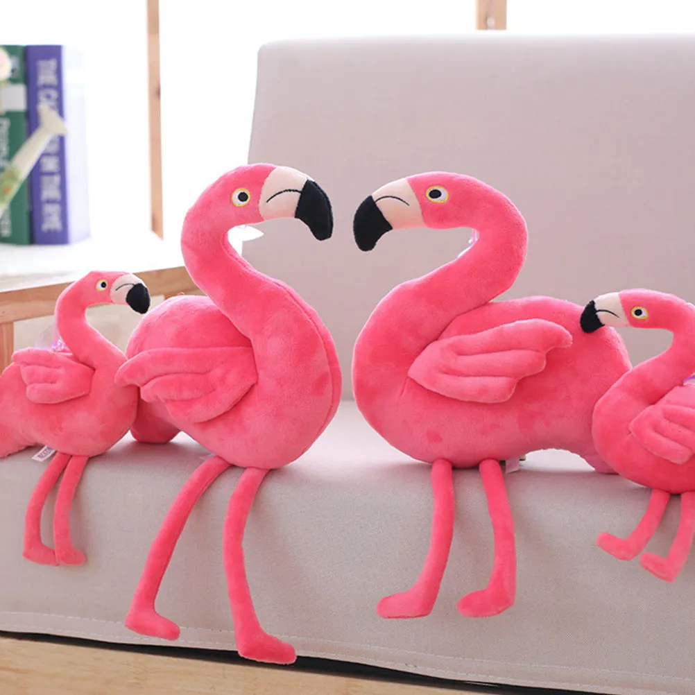 

Flamingo Figure Stuff Animal Childrens Toy Baby Kid Cute Pink Ornament Soft Girls Toys