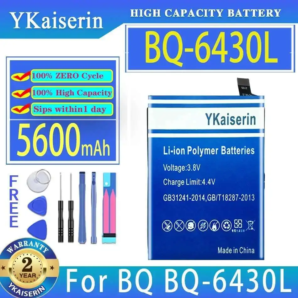 

High Capacity For BQ BQ-6430L BQ6430L For Oukitel C21 Mobile Phone Battery 5600mAh