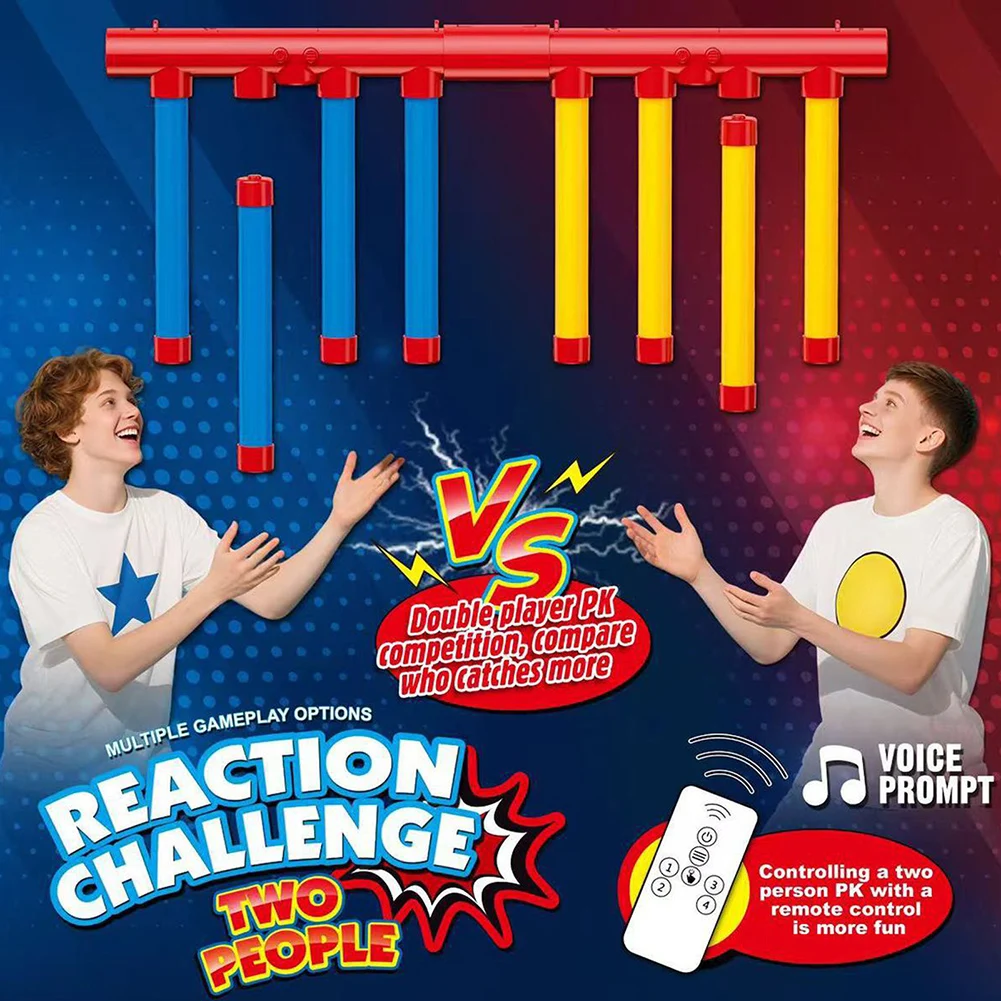 Fun Falling Sticks Game Training Reaction Catching Sticks Game For Adults Kids Party Two Player Sports Game Educational Toy