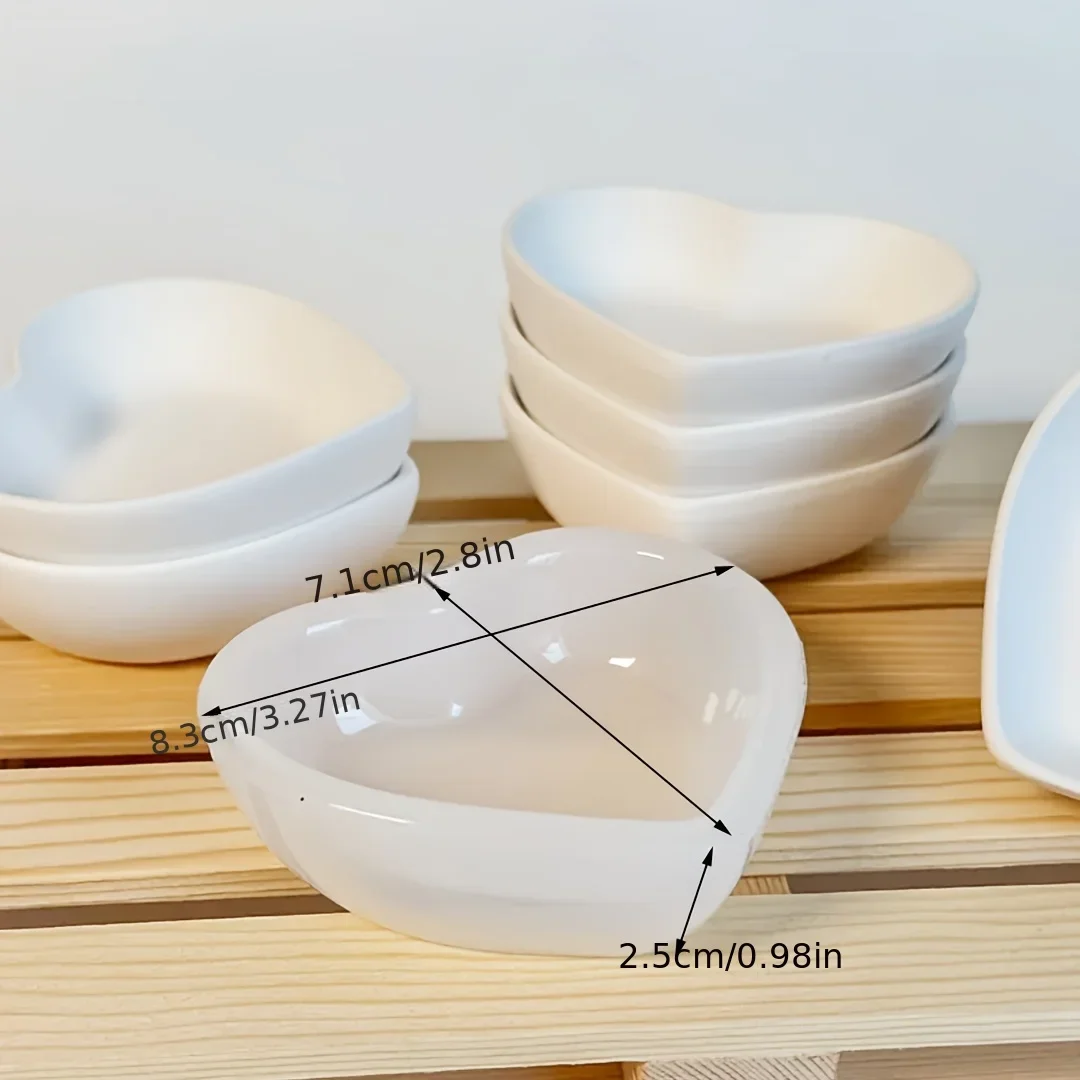 Herzförmige Silikonform für DIY-Geschenke und Bastelprojekte – perfekt für Zement, Epoxidharz, Gips, Kerzenbecher, Aufbewahrung – Detail 1