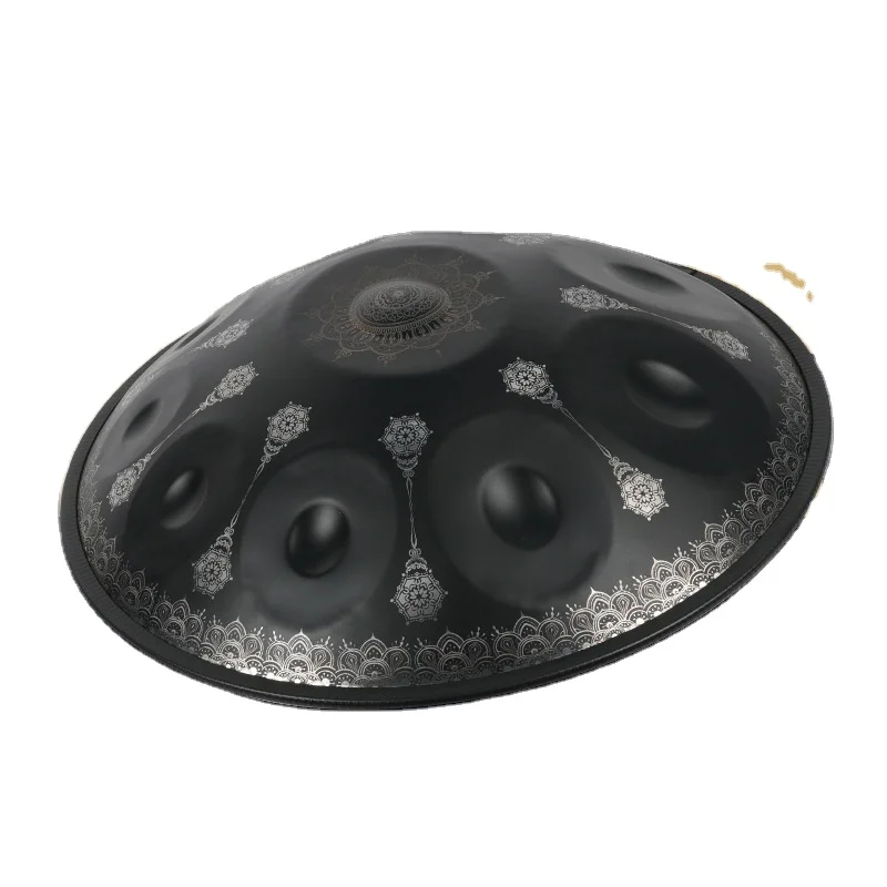 Modelo ordinario marrón 22 pulgadas D menor Kurd Handpan tambor para colgar instrumento de percusión de acero inoxidable función Musical