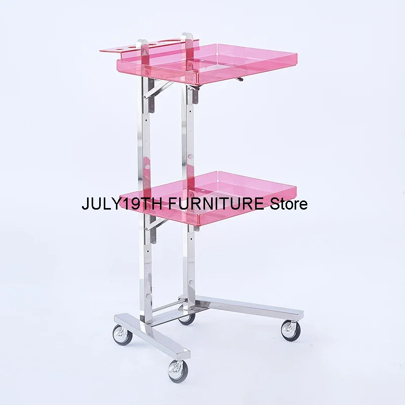 

Barber Hairdresser Salon Trolley Cosmetic Tattoo Spa Rolling Salon Trolley Lash Acrylic Carrito Auxiliar Salon Furniture WKST