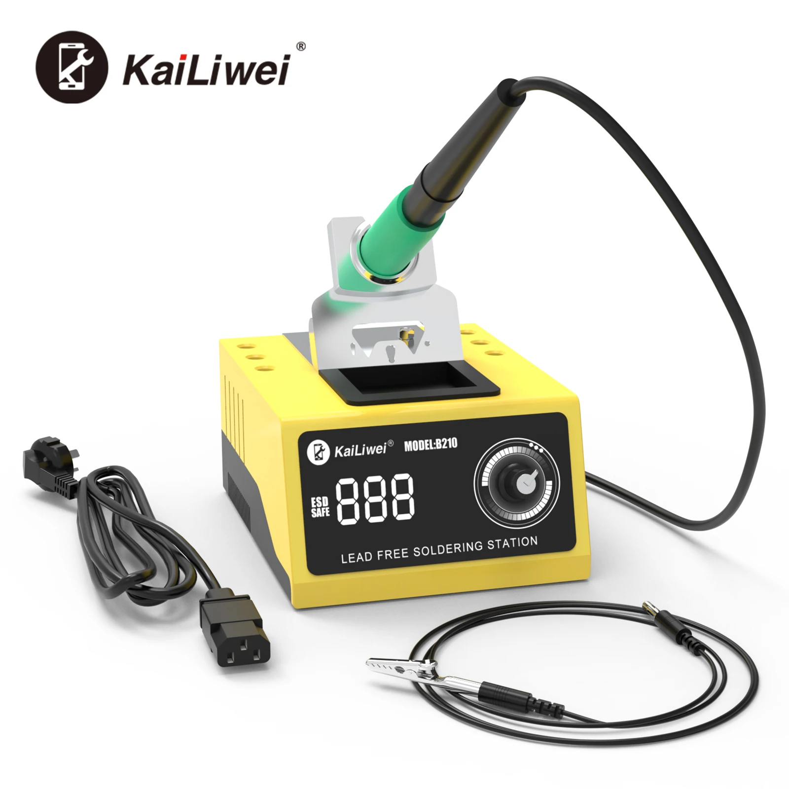 Imagem -04 - Kailiwei B210 Estação de Solda Oled Ajuste Digital Sono Automático 1s Aquecimento Rápido Jbc 210 Micro Ferramenta de Solda Reparo Eletrônico