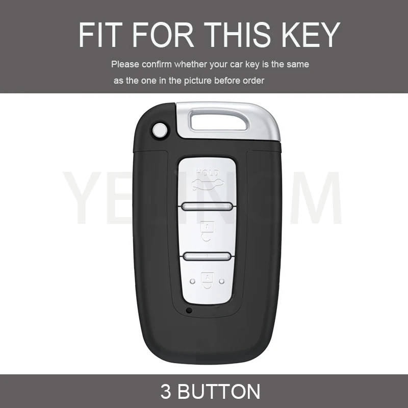 3 Buttons TPU Car Key Case Cover For Kia Hyundai EQUUS Optima K5 Forte Opirus Rohens Ix35 SOUL SORENTO MOHAVE Borrego Shell Fob