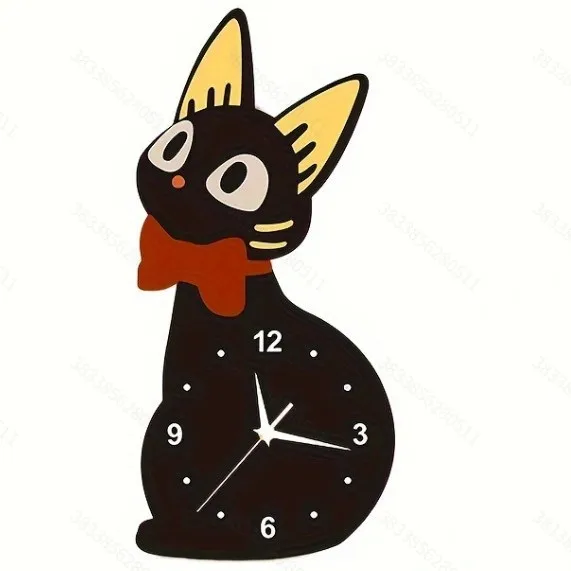 Home Garden Home Decor Personalized silent clock living room tail creative wall clock cartoon decoration clock swinging bedroom