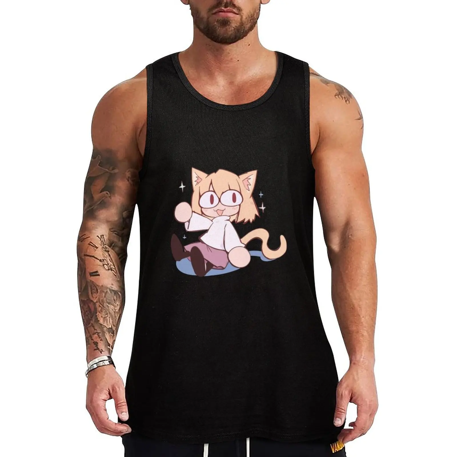neco arc funny neco arc,neco arc memes,neko memes,funny neko,neco arc Tank Top Classic Fit Undershirt Everyday Wear