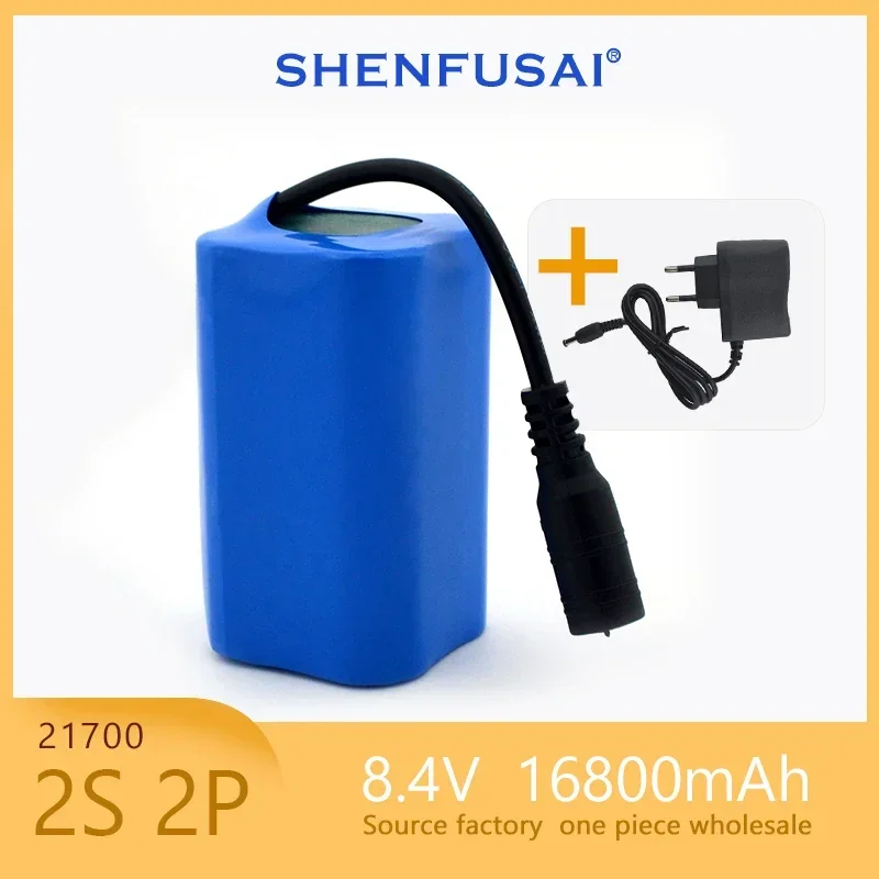 

21700 lithium battery for remote control bait boats, fishing boat accessories, 2S2P, 7.4V, 16800mAh, T188, T888 2011-5