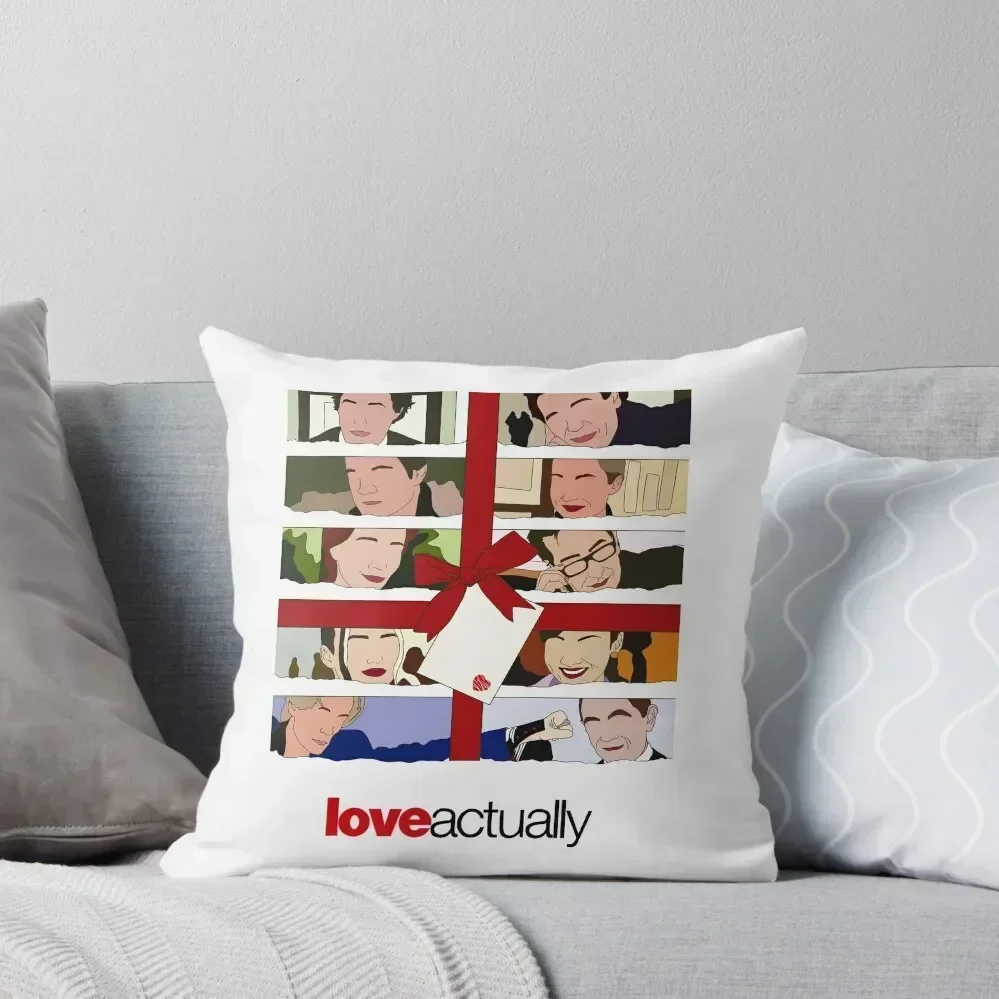 Love Actually Print Minimalist Throw Pillow Pillow Decor ornamental pillows for living room bed pillows pillow