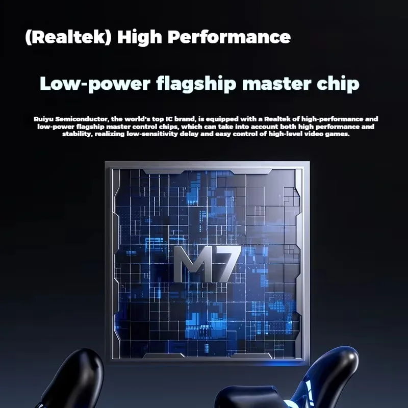 ماوس ألعاب لاسلكي Mchose M7 pro Ultra مع مستشعر Paw3395 ثلاثي الأوضاع رقاقة Realtek خفيفة الوزن غير مسامية ملحقات الكمبيوتر هدية