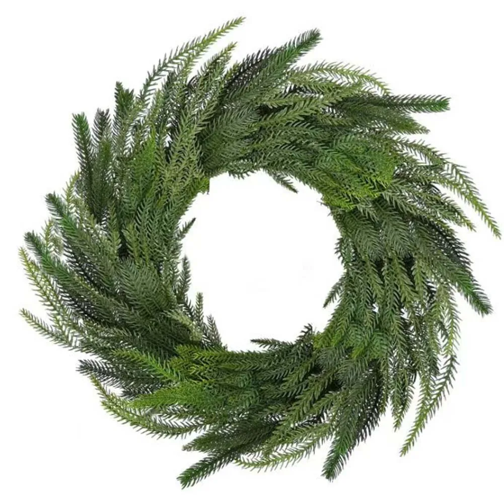 For Home Decoration Christmas Greenery Garland Real Touch Christmas Garland Rain Resistant Sunlight Resistant Waterproof