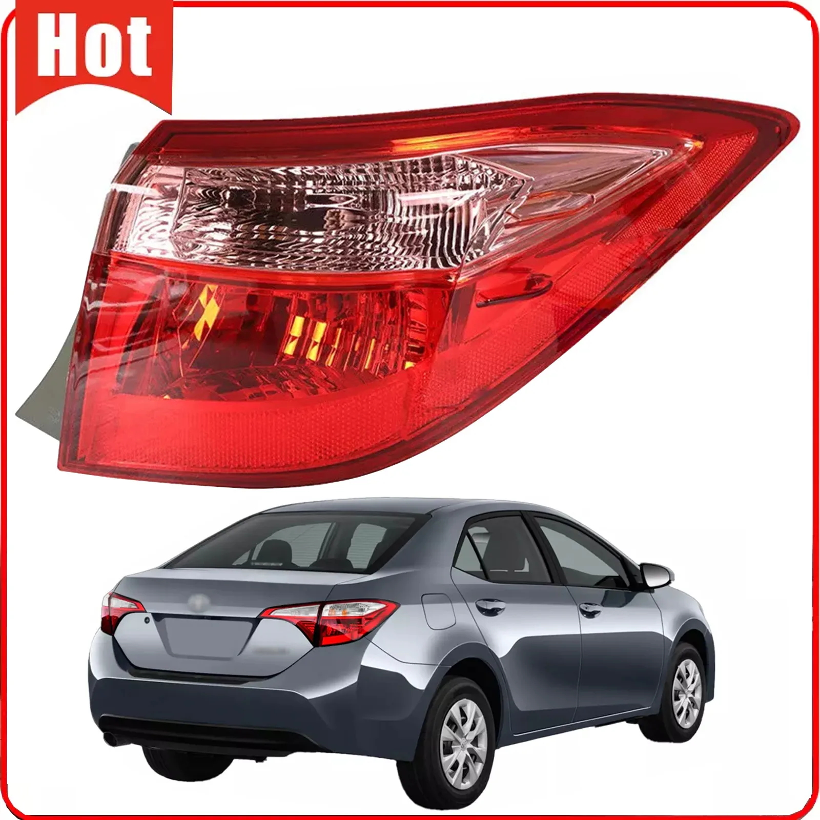 

Для Toyota Corolla 2017-2019: правый внешний задний фонарь (стоп-сигнал) 8156002B00