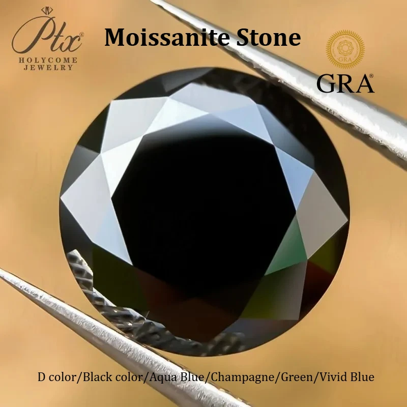 

0,3-10 карат Муассанит Алмаз основной цвет VVS1 Прозрачность Круглая форма Бусины Ювелирные материалы Аксессуары «сделай сам» Пройти тестер алмазов