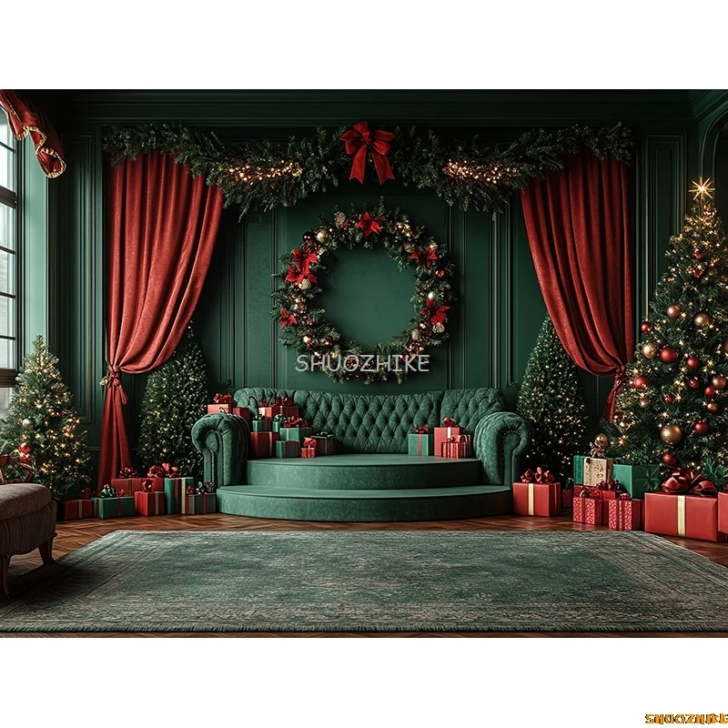 Christmas day Photography Backdrops Props Stage Black Friday Happy New Year Decorations Family Holiday Party Background DC-03