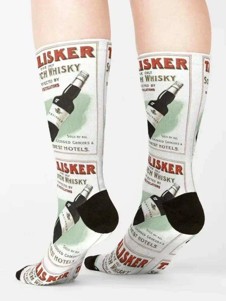 Talisker Scotch Whisky Australian Vintage Poster Socks essential Hiking boots aesthetic Stockings Socks Men's Women's