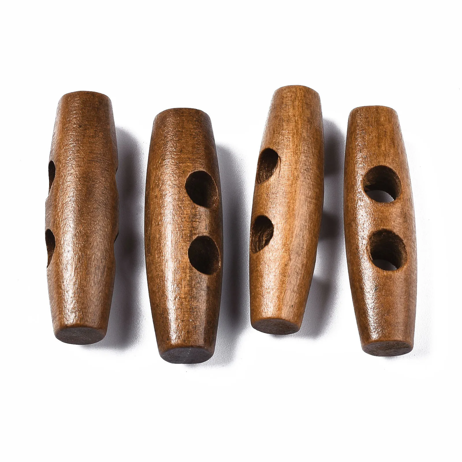 

100pcs Saddle Brown 2-Hole Wooden Buttons Sewing Craft Beads DIY Accessory 2-Holes olive button Clothing Coat Jacket Blazer