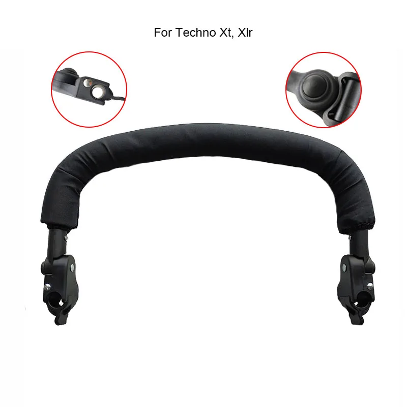 Barra amortecedora para carrinho de bebê maclare techno xt xlr, apoio de braço ajustável, barra de segurança, acessórios de substituição para carrinho de bebê