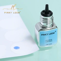 Pinky leem New Product Blue 2s UV Lash Glue 5ml logo LED Light Fast Drying Waterproof UV Glue Lash Extension Glue