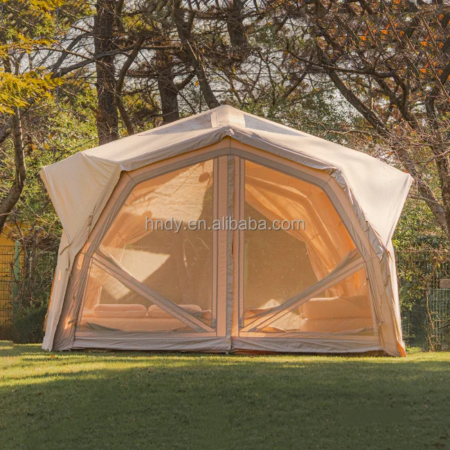 Portable Luxury Large Inflatable PVC Tube Type Four-season Tent for Outdoor Camping Party