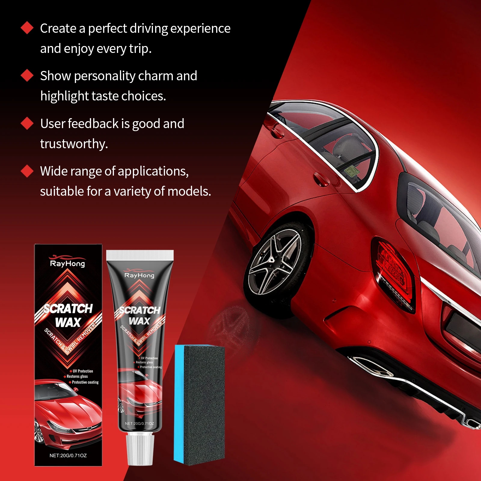 Premium Car Coating Wax - Scratch Resistant Polish, Gloss Enhancer, Paint Protection Car Detailing Daily Use And Family-(20g) image 4