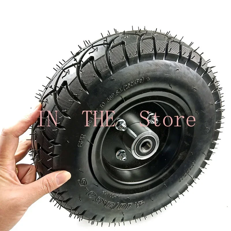 4.10/3.50-5 4.10-5 Tire Tyre and butyl inner tube 5 inch hub for mower wheel ATV QUAD Buggy Go-kart