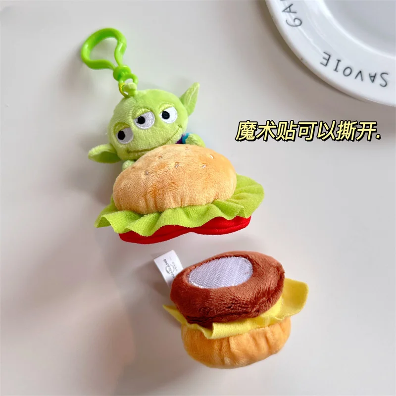 Disney Toy Story Alien peluche Kawaii Three-eyed Monster peluche bambola 10cm Cartoon Alien farcito ciondolo regalo di compleanno per ragazzi