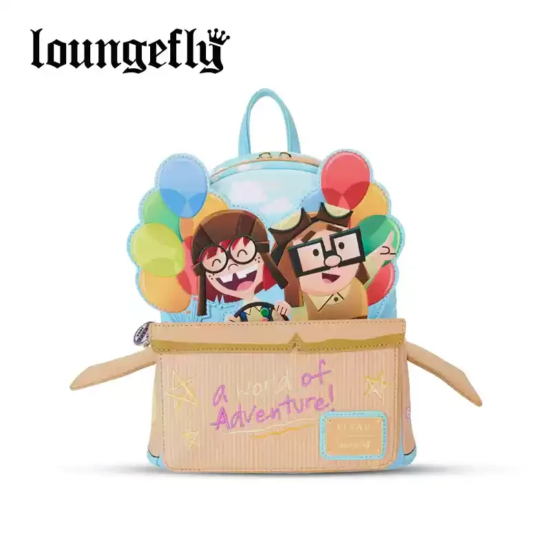 

Loungefly Pixar Animation House Of Flying Apsaras Рюкзак с воздушным шаром на 15-летие Disney Periphery Stitch Сумка Винни-Пух