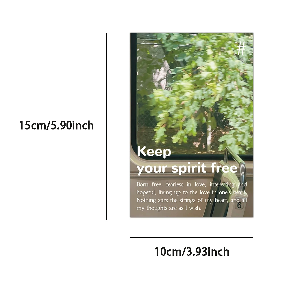 10PCS Jasmine Green Card Creative Novelty Simple Label Bookmark