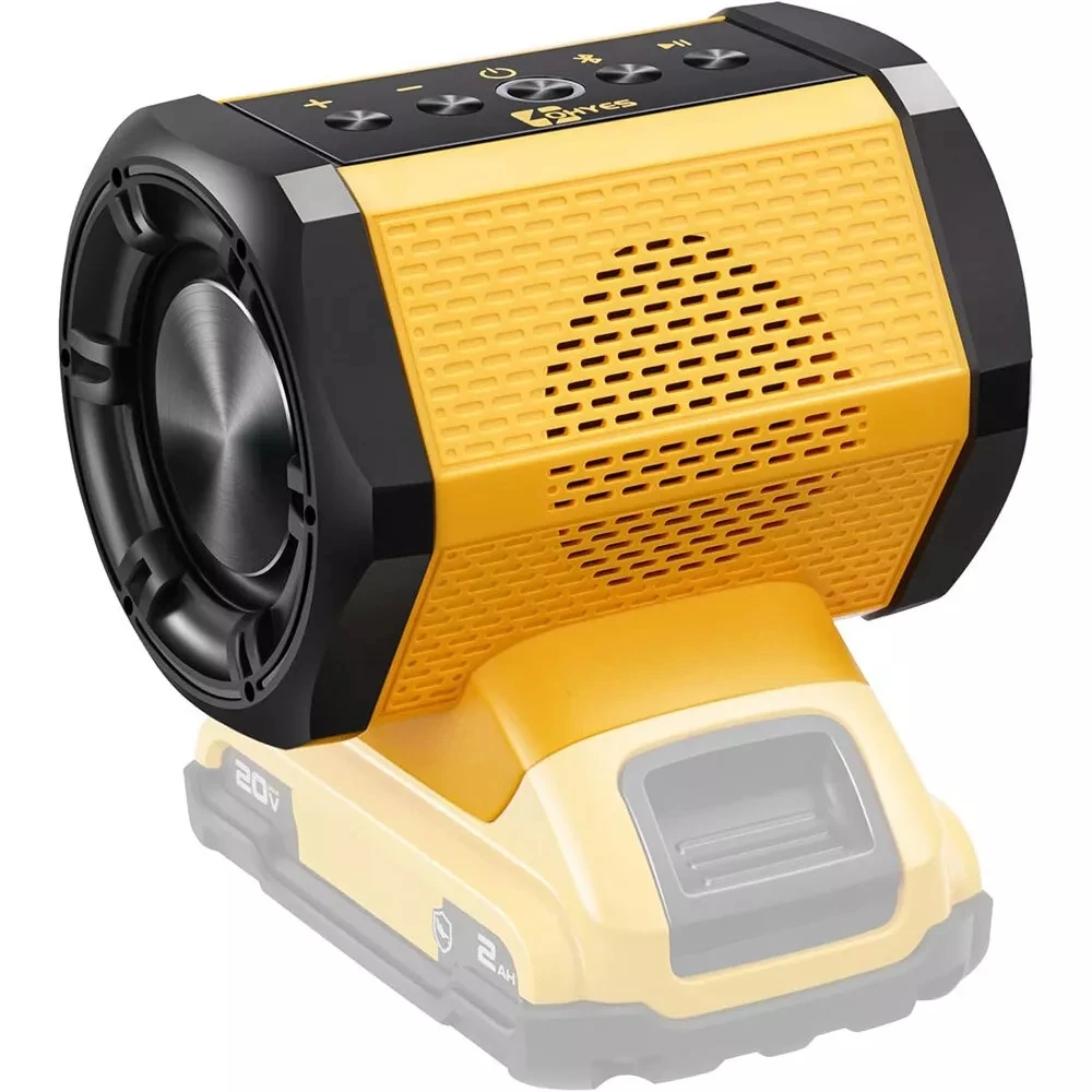 Portable Speaker With USB Type-C Port Bluetooth-compatible Player Loudspeaker Amplifier for Dewalt 18V 20V Li-ion Battery