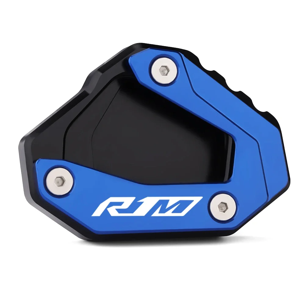 R1 M Motorcycle CNC Kickstand Enlarger Pad Side Foot Stand Extension Plate For YAMAHA R1M YZFR1M 2015-2023 2022 2021 2020