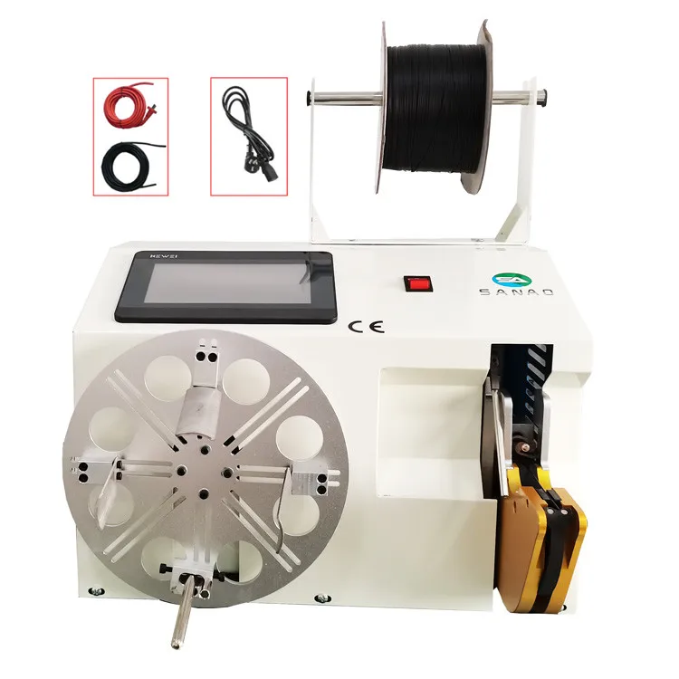 

Automatic Power Cable Coil Wire Winding Machine for 8 Shape O Shape Cable Roller Twisting Tie Tying Machine