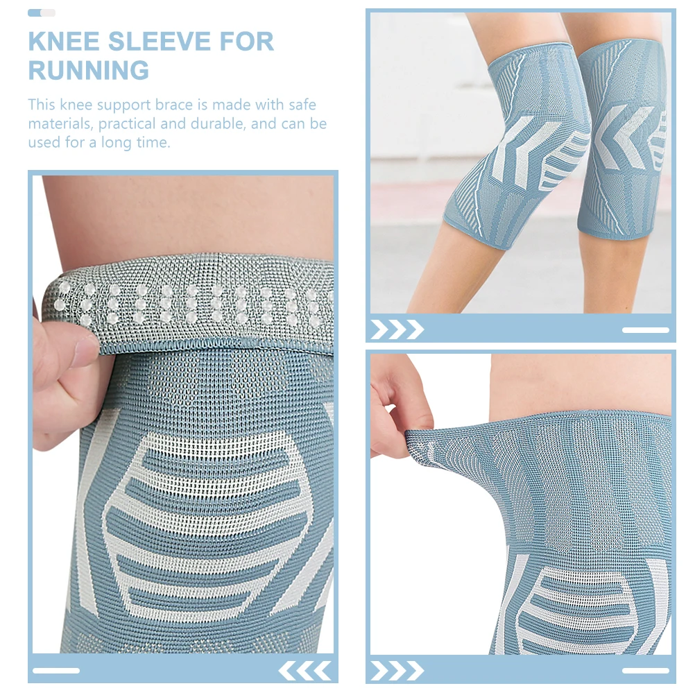 

2 Pcs Knee Brace Sleeve Running Supports for Sports Nylon Weightlifting Sleeves Pads Travel