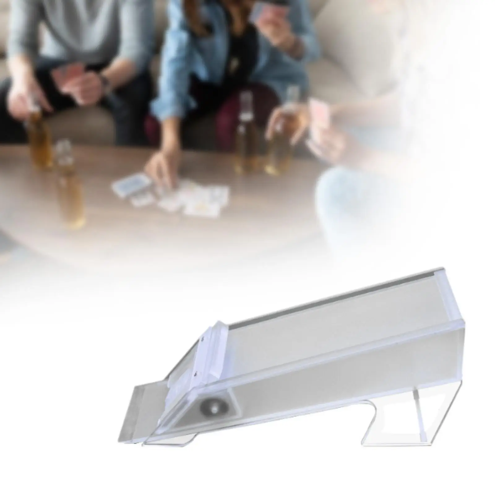 Cards Shoe, Playing Cards Dealer Shoe, Professional Acrylic Card Dispenser, Cards Dealing Shoe, for Game Offices Camping