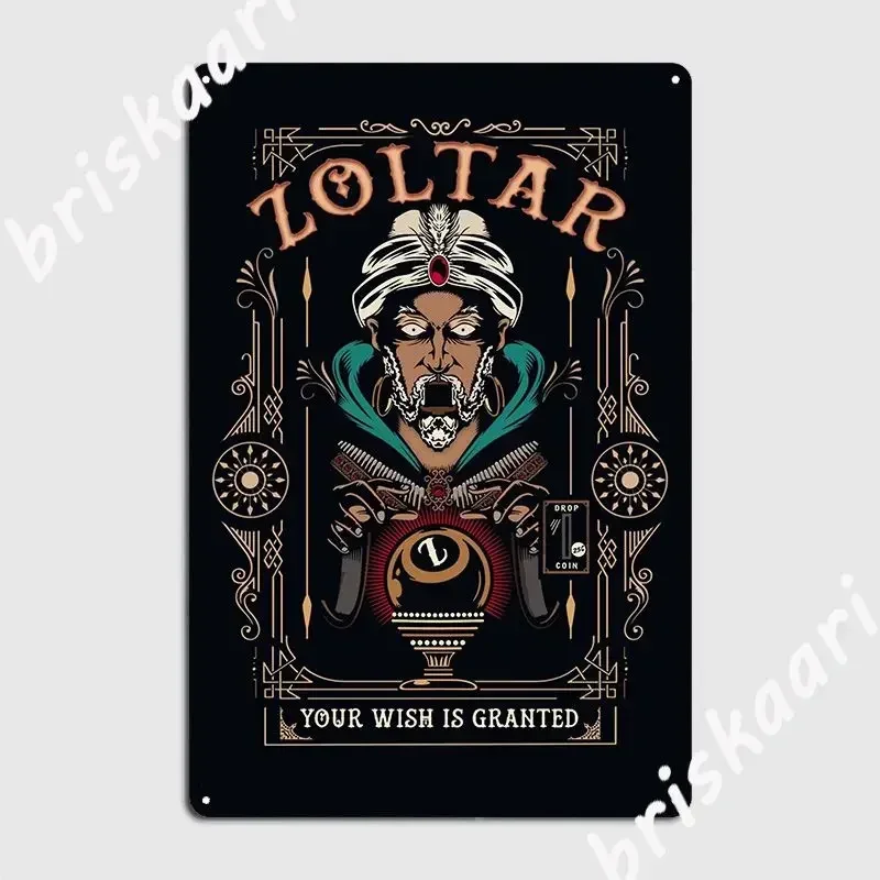 Zoltar Show You A Glimpse Into Your Future Poster Metal Plaque Bar Cave Decoration Painting Décor Club Home Tin Sign Posters