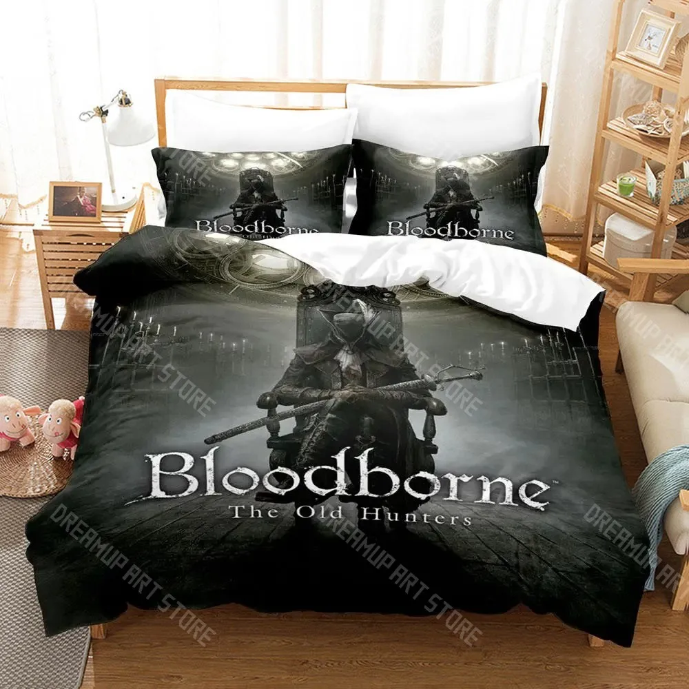 3D Printed B-Bloodborne Lady Bedding Set for Boys Girls Duvet Cover Pillowcase Twin Queen King Full Single Double Sizes