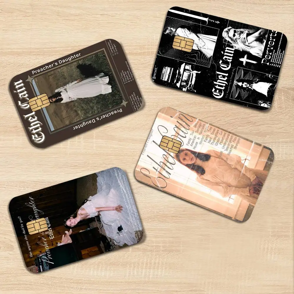 Vintage Singer E-Ethel Cain Music Anmie Sticker Film Skin Cover for Credit Card Debit Bank Card Front