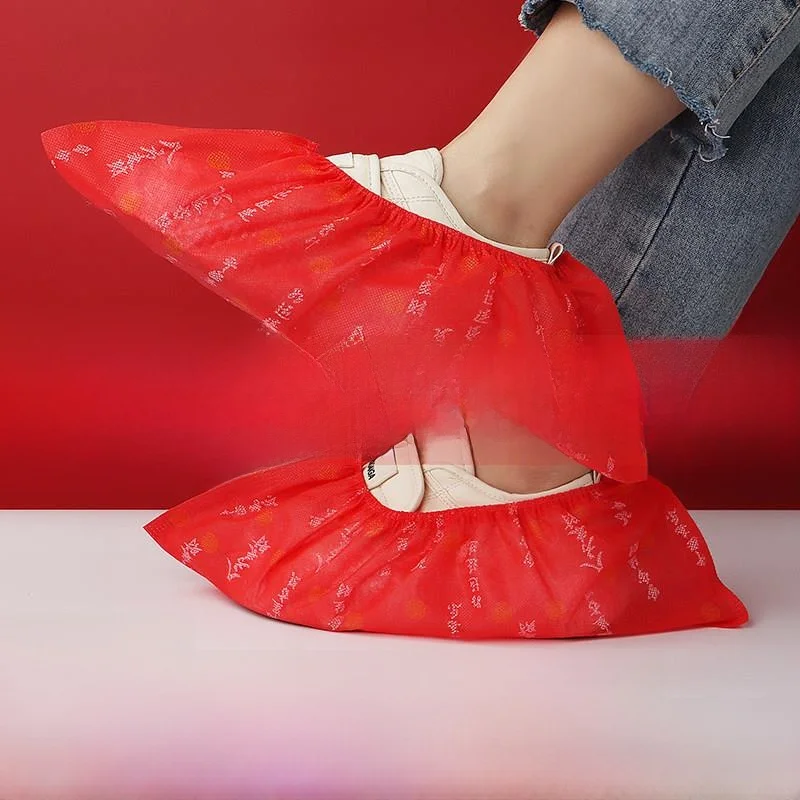 couvre-chaussures-jetables-epais-en-non-tisse-respirants-pour-usage-interieur-pour-adultes-et-etudiants-antiderapants-rouges