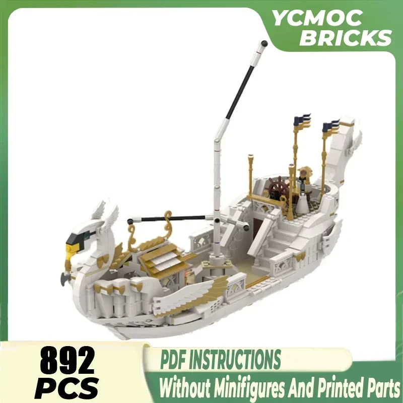 

Popular LOTR Rings Movie Model Moc Building Bricks Swan Ship Technology Modular Blocks Gifts Christmas Toys DIY Sets Assembly