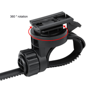 360-Degree Rotatable Bicycle Headlight Holder Mount ABS Bike Front Lamp Buckle Base Adaptor for Gaciron H03S/H07P