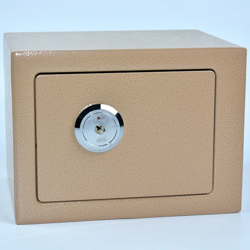 T17 Home Office Small Key Lock All Steel Anti-theft and Anti-skid Safe Deposit Box Storage Box Into The Wall