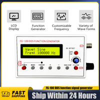 FG-100 DDS Function Signal Generator Frequency Counter 1Hz - 500KHz Signal Source Module Sine+Square+Triangle+Sawtooth Waveform