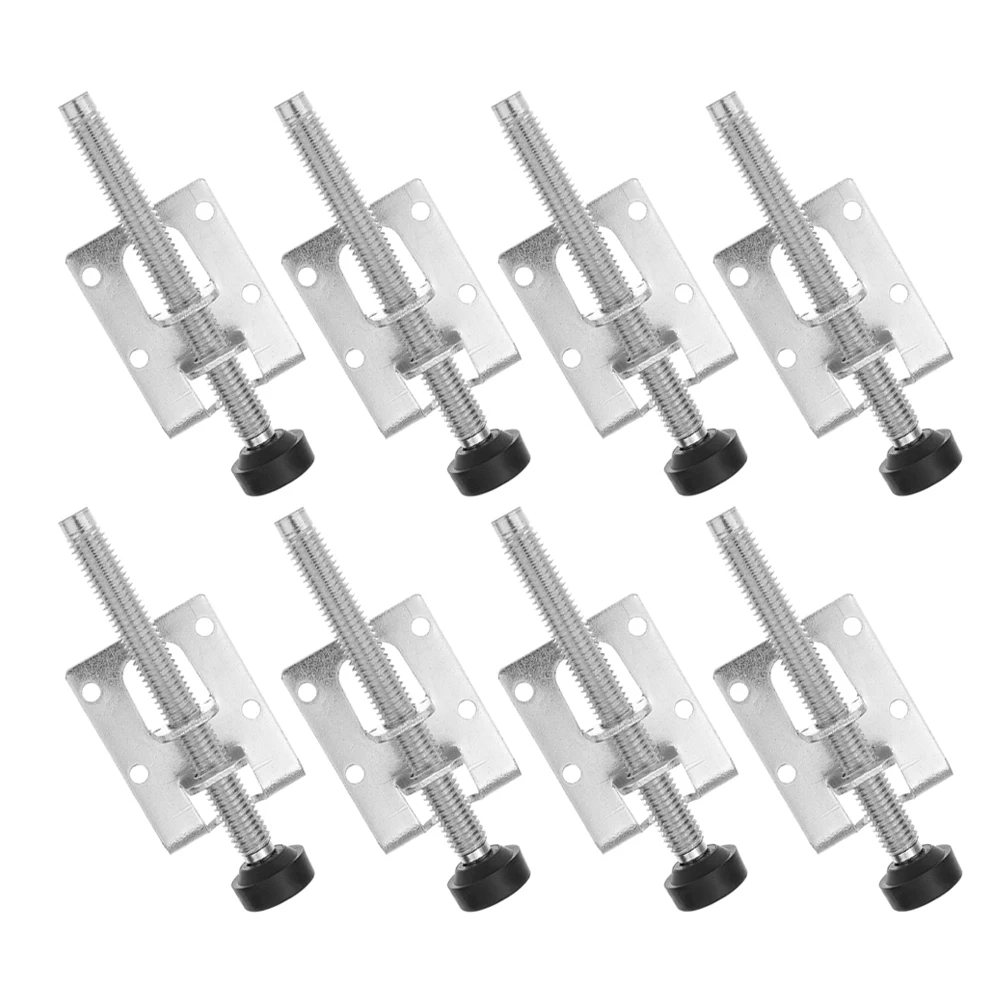 

8pcs Adjustable Height Furniture Leveling Feet Heavy Duty Steel Levelers For Tables Cabinets Office Home Use L Size Antislip