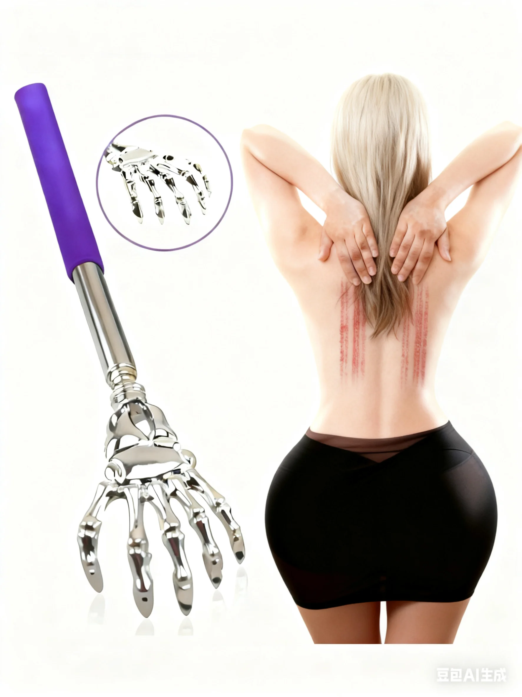 

Огогаи eur de dos выдвижные портативные, гратомир Bailelycopique, acier inoxydable, hommes и animaux de audience