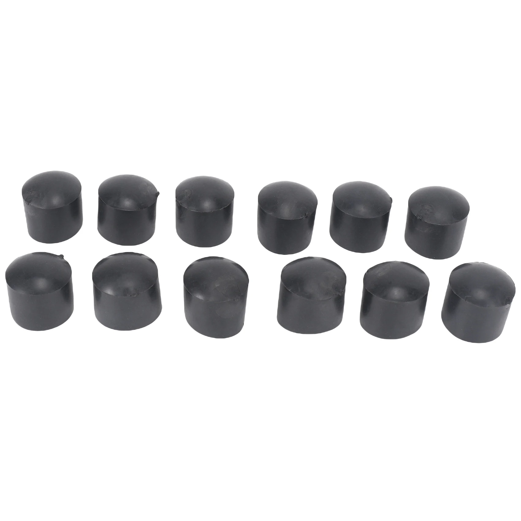 Protective Rubber Foot Pipe Caps, cadeira Caps, Inner Caps, 16mm, 12 pcs
